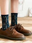 Женские носки в стиле ретро с геометрическим узором