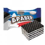 Вафли "Бравер" какао и молоко ф.500 (сп)