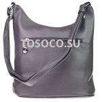 1081-3 gray сумка натуральная замша+экокожа 27х31х1