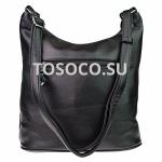 1081-3 black сумка натуральная замша+экокожа 27х31х1