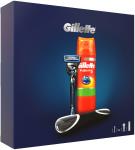 Набор GILLETTE FUSION ProShield Chill (Бритва с 1 кассетой+Гель для бритья HydraGel Sensetive Skin (д/чувств кожи) 200  мл. + чехол)