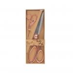 Набор подарочный Ножницы портновские 200 мм. + Цапельки 90 мм розовое золото арт.111563 Maxwell premium
