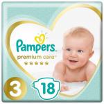 *СПЕЦЦЕНА PAMPERS Подгузники Premium миди (6-10 кг) 18 шт