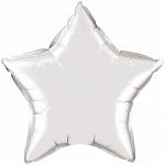 Воздушный шар Звезда Серебро / Silver