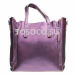 1062 purple сумка натуральная кожа 30х32х13