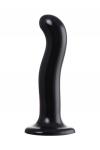 Ремневой нереалистичный страпон Strap-on-me, P&G SPOT, L, силикон, черный, 19 см.