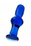 Анальная втулка Sexus Glass, стекло, синяя, 13,5 см, D 4,5 см