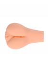 Вибромастурбатор реалистичный вагина+анус, XISE, TPR, телесный, 17 см.