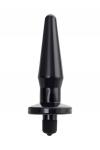 Анальная втулка TOYFA POPO Pleasure Lacerta с вибрацией, TPR, черная, 12,1 см