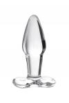 Анальная втулка Sexus Glass, стекло, прозрачная, 10,5 см, D 3,5 см