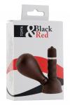 Вибромассажер для сосков Black & Red by TOYFA с грушей, ABS пластик, чёрный, 8,2 см