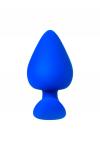 Анальная пробка A-Toys by TOYFA, силикон, синяя, 8,3 см, D 4,1 см