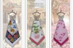 Сувенирные женские носовые платки в упаковке "Платье" 1 шт.