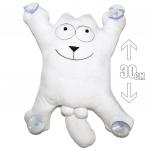 Игрушка плюшевая на присосках "Кот Саймона" 2 (белый)