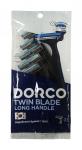 Станок для бритья Dorco Twin Blade 2 одноразовый с увлажняющей полоской и плавающей головкой, 5шт