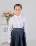Блуза для девочки Модель 0043Д (полуприталенный силует)