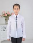 Блуза для девочки Модель 0056Д (полуприталенный силует)