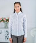 Блуза для девочки Модель 12/3-д (полуприталенный силует) / ср.шк