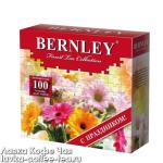 чай черный Bernley English Breakfast С праздником(герберы, пазлы) в пакетиках с/я 2 г.*100 пак.