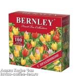 чай черный Bernley English Classic С праздником (тюльпаны пазлы) в пакетиках с/я 2 г.*100 пак.
