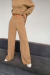 Трикотажные брюки в актуальном коричневом оттенке TOPTOP STUDIO