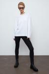 Базовый хлопковый лонгслив oversize-кроя TOPTOP