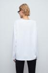 Базовый хлопковый лонгслив oversize-кроя TOPTOP