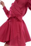 Атласное платье в трендовом оттенке розовой фуксии TOPTOP STUDIO