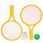Теннис пляжный в наборе BT-XL708: 2 ракетки 30*18 см, шарик, волан
