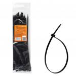 Стяжки (хомуты) кабельные 3,6*300 мм, пластиковые, черные, 100 шт. ACT-N-26