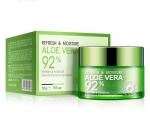 Крем-гель для лица с АЛОЭ ВЕРА 92% Bioaqua Refresh & Moisture Aloe Vera Moisturizing Cream, 50 гр.