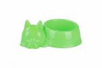 Миска для кошек Барсик 0,5 л, цвет зеленый, пластик М6940 Zoo Plast