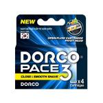 DORCO  PACE 3  NEW (4 шт.), кассеты с 3 лезвиями, TRA4040