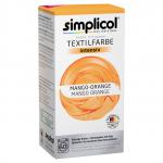 Simplicol INTENSIV Краска для окрашивания Текстиля  ОРАНЖЕВАЯ  150 мл + 400 г. фиксатор,  1802