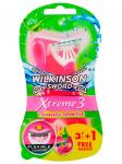 Wilkinson Schick Одноразовый  станок Xtreme3 Beauty Sensitive женский (3+1 шт.)