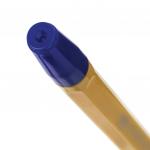 Ручка шариковая масляная с грипом BRAUBERG "i-Rite GT Vanilla", СИНЯЯ, корпус кремовый, 1мм, 143304
