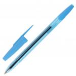 Ручка шариковая масляная STAFF Office, СИНЯЯ, корпус тонированный синий, 1мм, линия 0,7мм, 142962