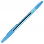 Ручка шариковая масляная STAFF Office, СИНЯЯ, корпус тонированный синий, 1мм, линия 0,7мм, 142962