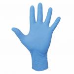 Перчатки нитриловые КОМПЛЕКТ 5пар (10шт) неопудренные, размер М (средний) голубые, MALIBRI, ш/к32101