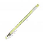Ручка гелевая CROWN "Hi-Jell Pastel", ЖЕЛТАЯ ПАСТЕЛЬ, узел 0,8мм, линия 0,5мм, HJR-500P, ш/к 05955
