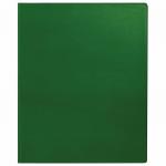 Папка на 2 кольцах BRAUBERG, картон/ПВХ, 75мм, зеленая, до 500 листов (удвоенный срок службы),228391