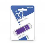 Флеш-диск 32GB SMARTBUY Quartz USB 2.0, фиолетовый, SB32GBQZ-V