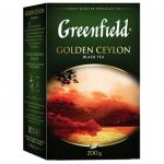 Чай GREENFIELD (Гринфилд) "Golden Ceylon", черный, листовой, 200г, картонная коробка, ш/к 07910