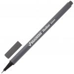 Ручка капиллярная (линер) BRAUBERG Aero, СЕРАЯ, трехгранная, металлич. наконечник, 0,4мм, 142258