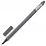 Ручка капиллярная (линер) BRAUBERG Aero, СЕРАЯ, трехгранная, металлич. наконечник, 0,4мм, 142258