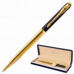 Ручка подарочная шариковая GALANT ARROW GOLD, корпус черн./золот., детали зол., 0,7мм, синяя, 143523