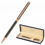 Ручка подарочная шариковая GALANT ASTRON BRONZE, корпус мет., детали роз.золото, 0,7мм, синяя,143524