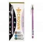Ручка гелевая CROWN "Hi-Jell Pastel", ФИОЛЕТОВАЯ ПАСТЕЛЬ, 0,8мм, линия 0,5мм, HJR-500P, ш/к 06440
