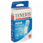 Набор пластырей 15 шт TENERIS AQUA, водонепроницаемый, полимерная основа, ш/к 71207