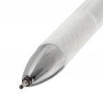 Ручка шариковая масляная с грипом STAFF Profit Chrome-X, СИНЯЯ, корпус белый, линия 0,35мм, 142985